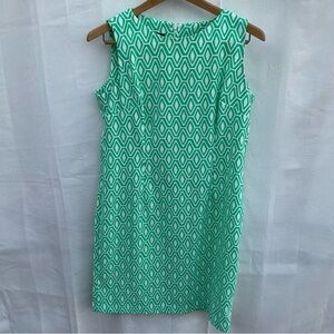 MARIO SERRANI ITALY Sleeveless Geometric Shift Dress – Size 12